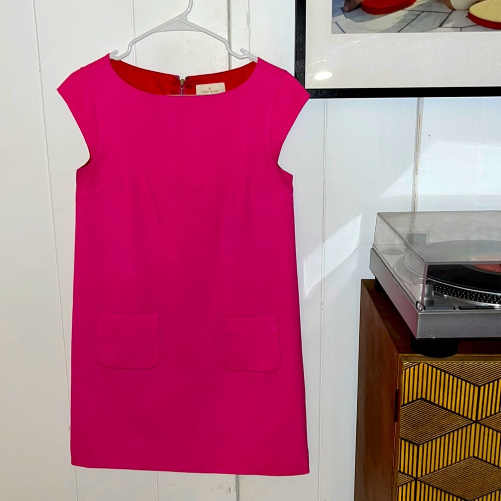 Hot Pink Kate Spade Mini Shift Dress